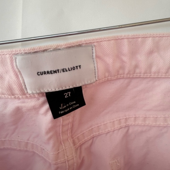 Current/Elliott The Wray Wide Leg Jeans Pink NWOT - Picture 9 of 11